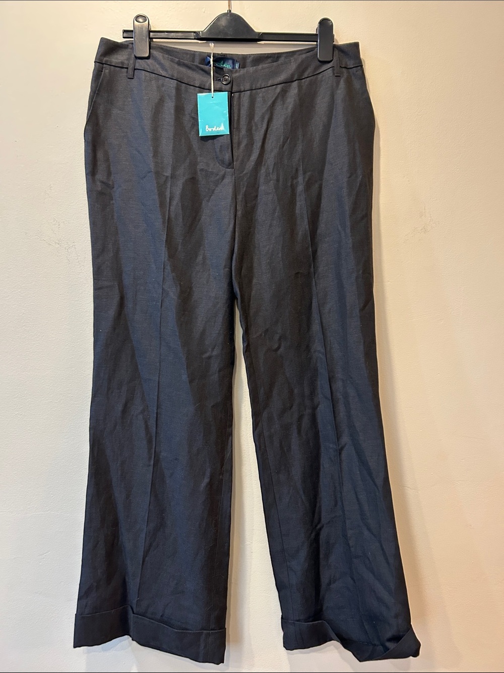 Boden Trousers with Pink Interior Trim
